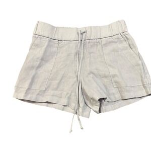 Krissa Linen‎ Blend Shorts Womens XS Drawstring Waist Pockets Casual Light Blue